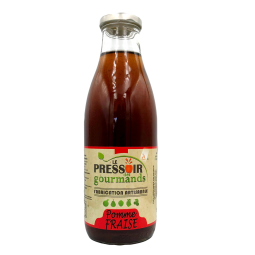 Jus de pomme fraise