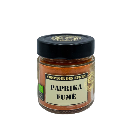 Paprika fumé bio 55gr - Épices, sels & poivres - Acheter sur Le Pressoir  des Gourmands