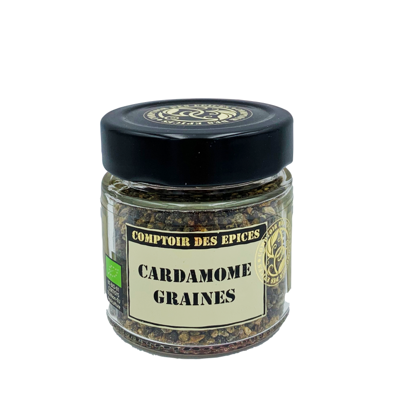 Graines de cardamome bio 50gr - Épices, sels & poivres - Acheter sur Le  Pressoir des Gourmands