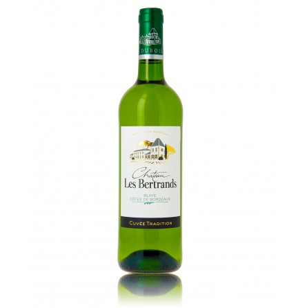 Bouteille de verre 75 cl Bordeaux Blanche 