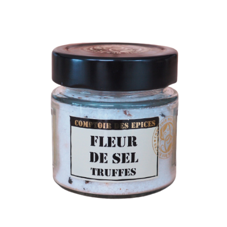 Fleur de sel à la truffe d'été 100gr - Épices, sels & poivres - Acheter sur  Le Pressoir des Gourmands