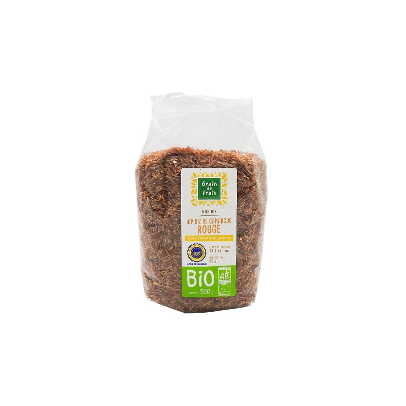 Riz rouge de Camargue Bio 500gr - Riz, pâtes, semoule - Acheter sur Le  Pressoir des Gourmands