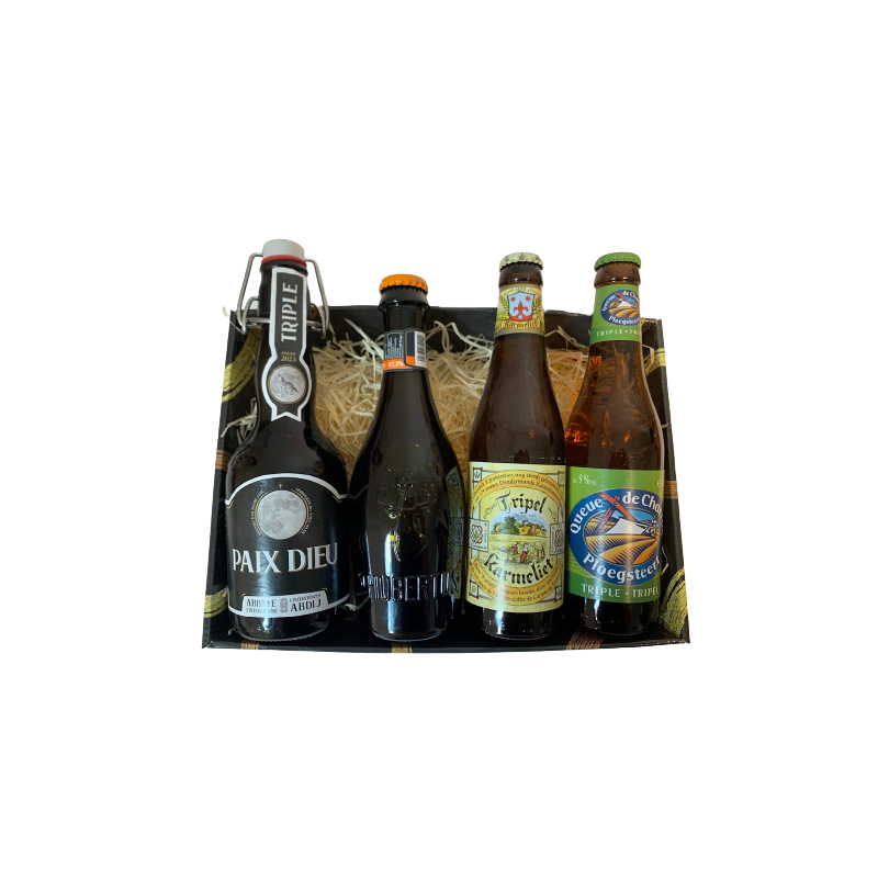 achat Coffret Cadeau Bière Belge DUVEL 4 X 33 cl + 1 Verre