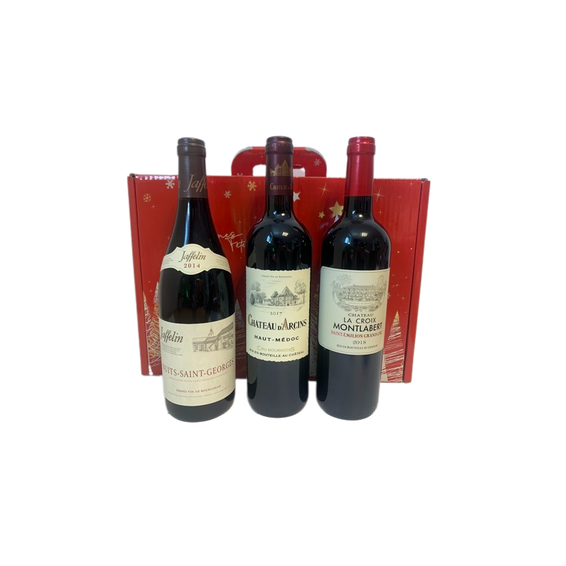 Coffret 3 grands vins rouges à bon prix